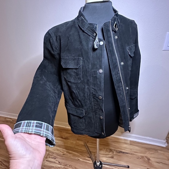 Black Suede Women's Jacket Size XL , Charter Club ,Business Casual,Dress Jacket - Picture 4 of 9